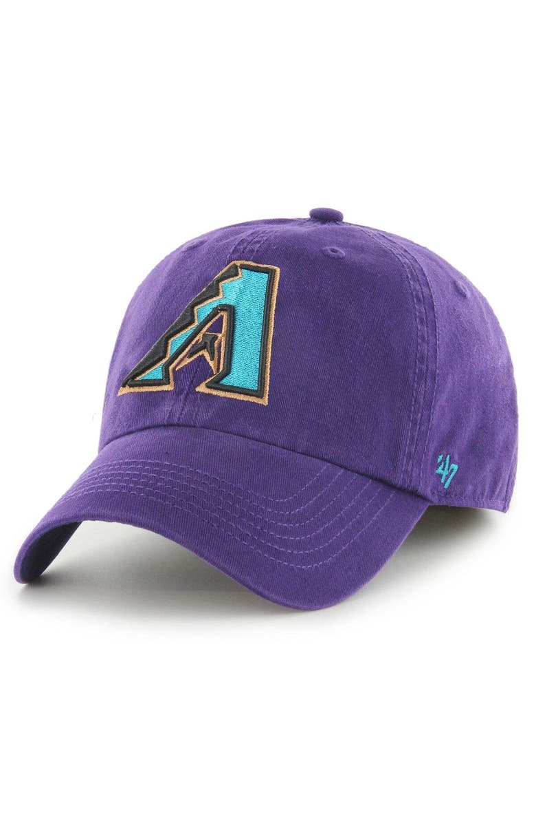 '47 Men's '47 Purple Arizona Diamondbacks Cooperstown Collection Franchise Fitted Hat, Main, color, Purple
