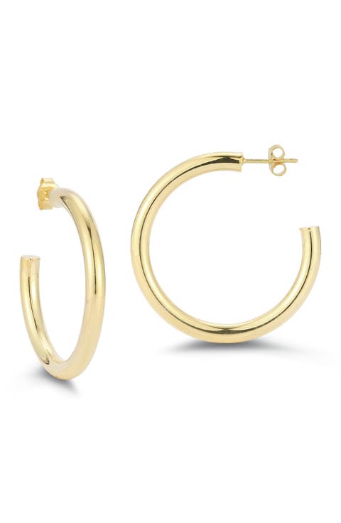 Tube Hoop Earrings