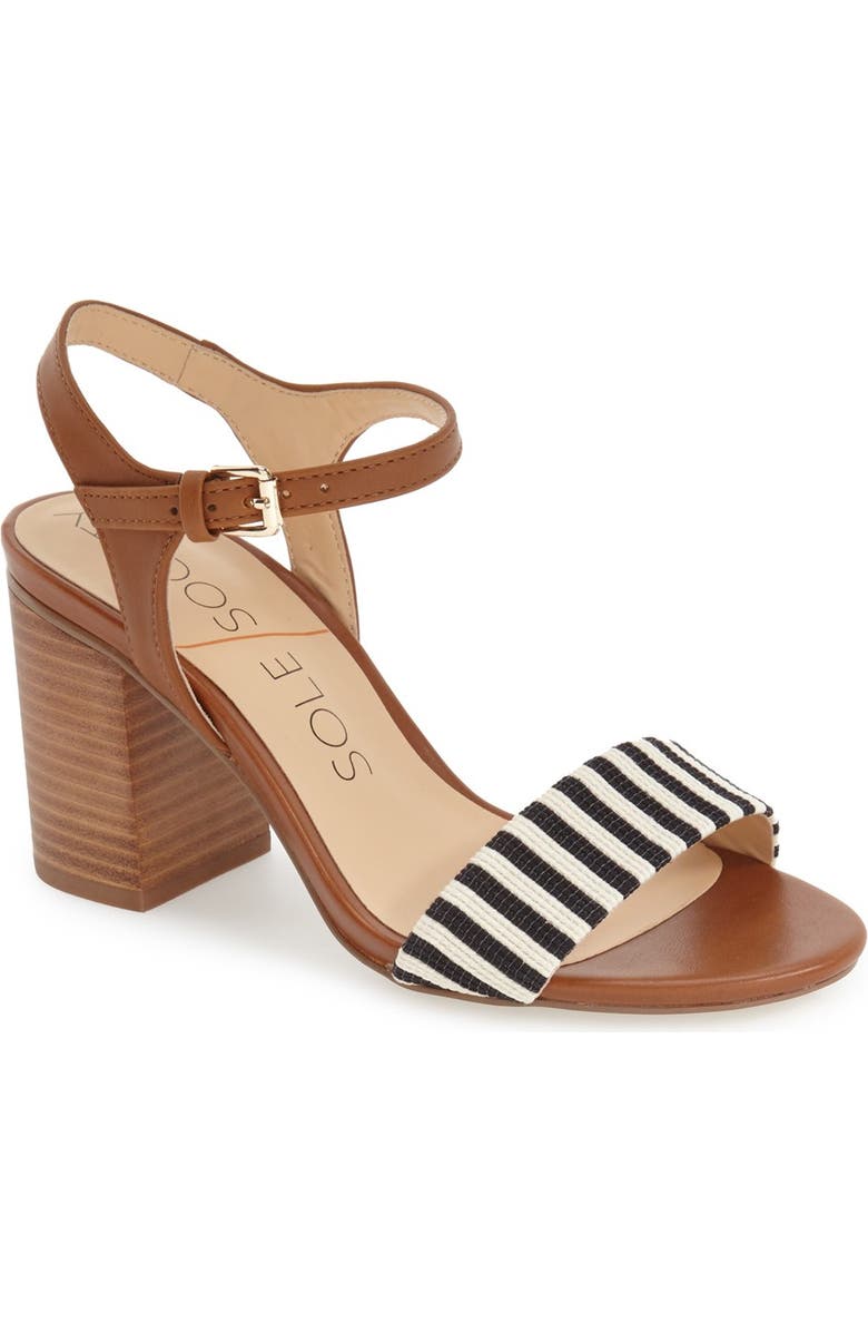 Sole Society 'Linny' Ankle Strap Sandal, Main, color,