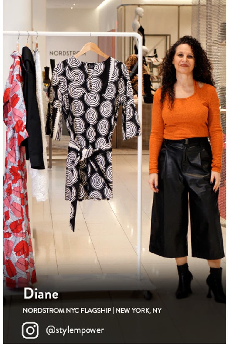 Abstract Print Tie Front Shift Dress (Limited Edition) video