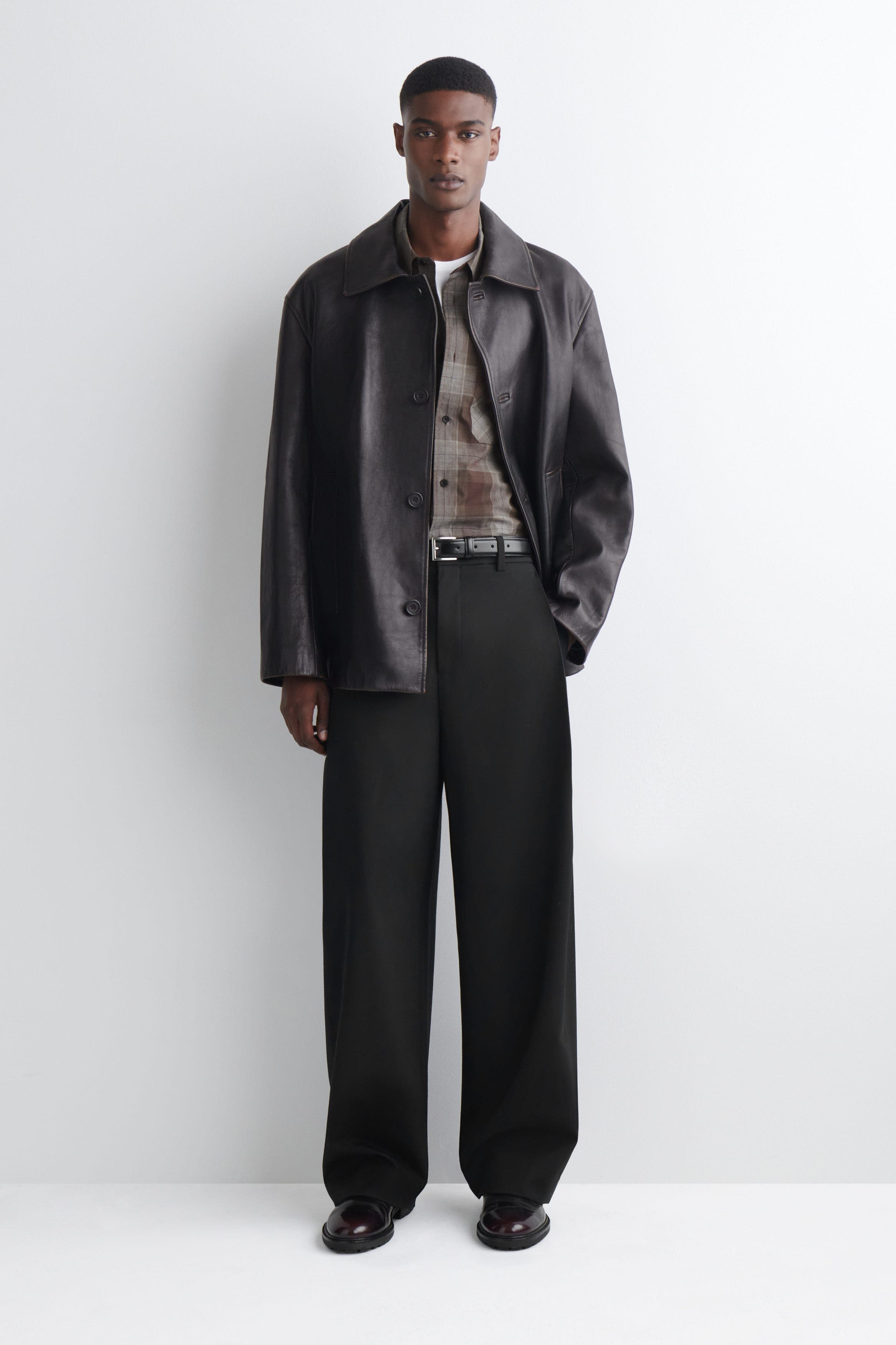 Checked Brushed-Cotton Shirt - image 2