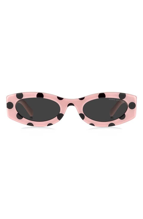51mm Oval Sunglasses