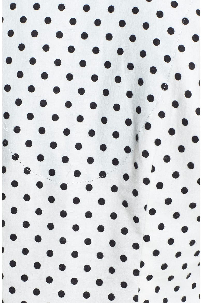 Flannel Pajamas, Alternate, color, PRISTINE/ BLACK DOT