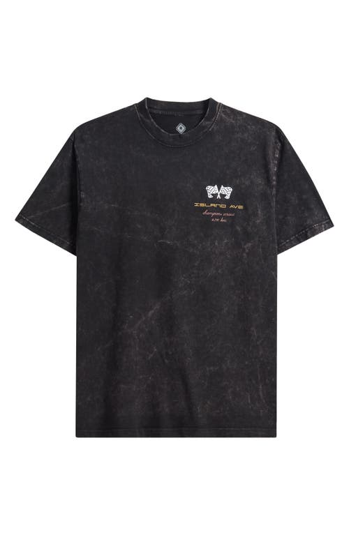 Island Avenue Champions Circuit Cotton Graphic T-shirt In Black