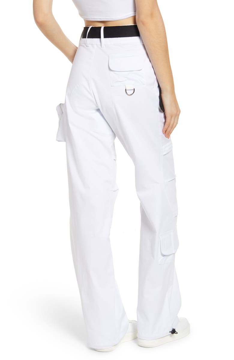 I.AM.GIA . Edam High Rise Cargo Pants with Webbed Belt, Alternate, color,