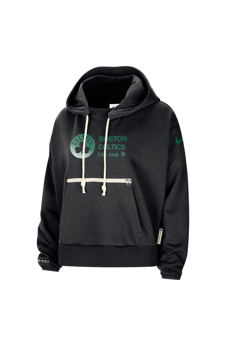 Nike Women's Nike Black Boston Celtics Courtside Standard Issue Performance Pullover Hoodie, Alternate, color, Black