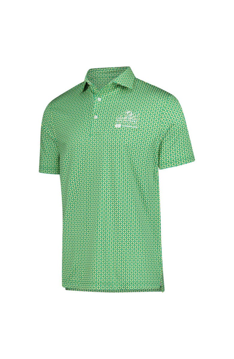 Full Turn Men's Green Bay Hill Exclusive Arnold Palmer Umbrella Geo Print Polo, Alternate, color, Green