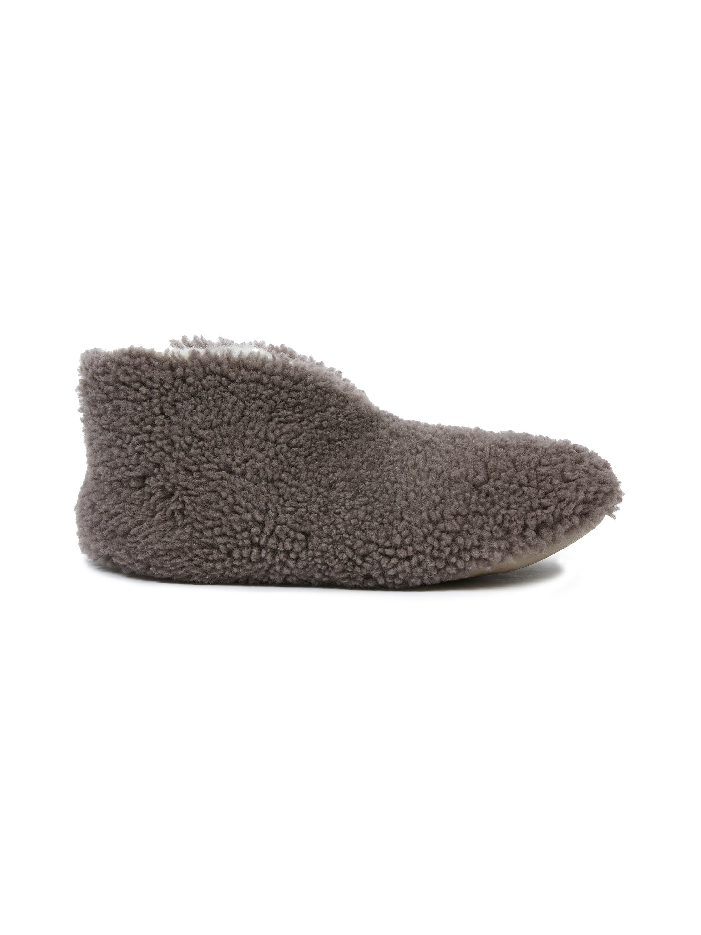 Celtic & Co. Teddy Soft Sole Bootee Slippers, Main, color, Vole