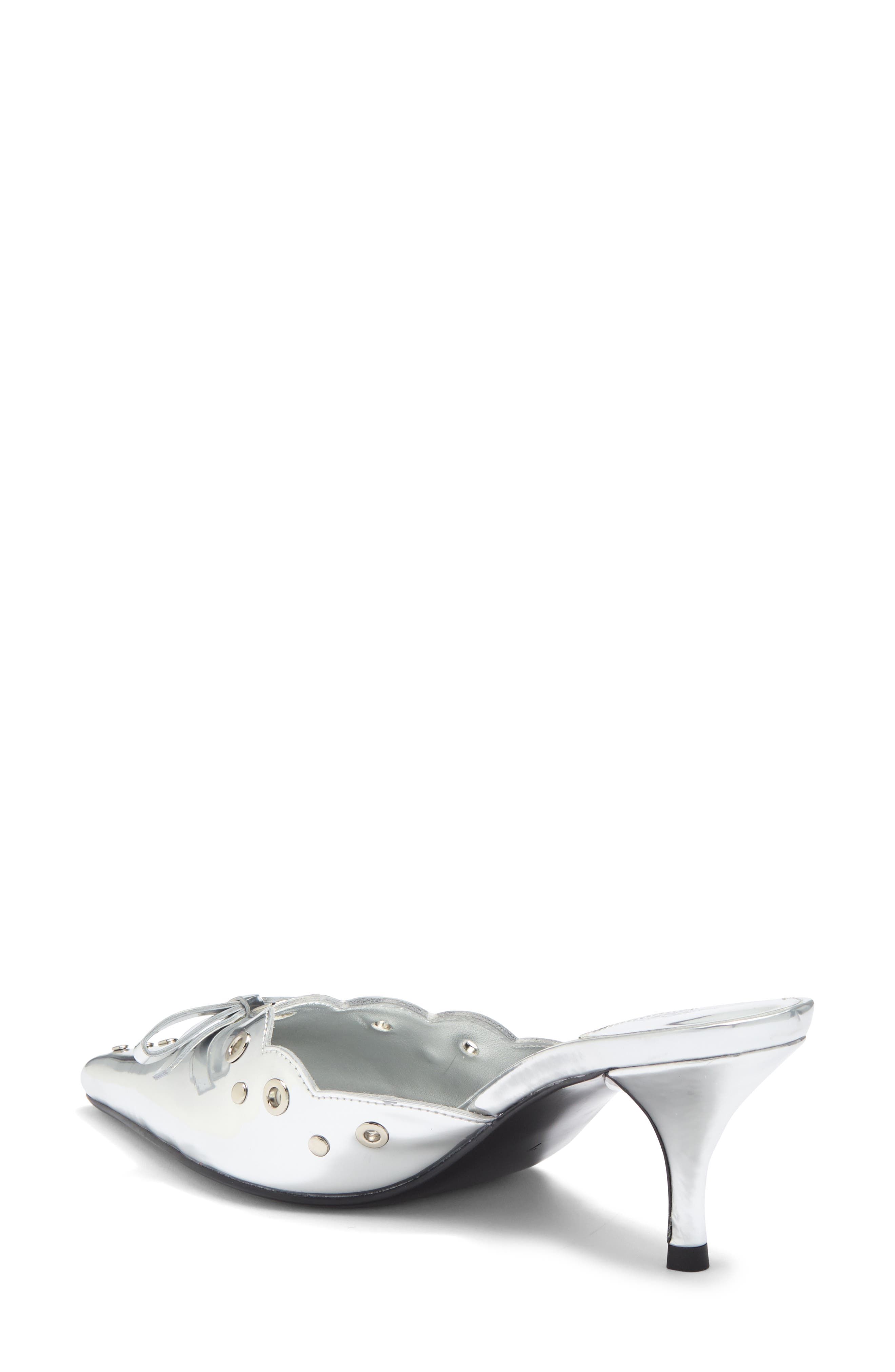 Gratis Pointed Toe Mule, Alternate, color, SILVER