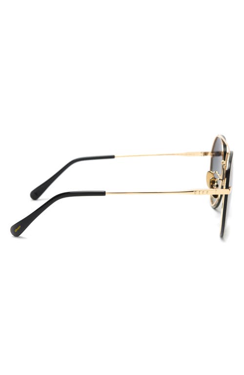 Diff Lenox 62mm Oversize Polarized Gradient Aviator Sunglasses In Multi