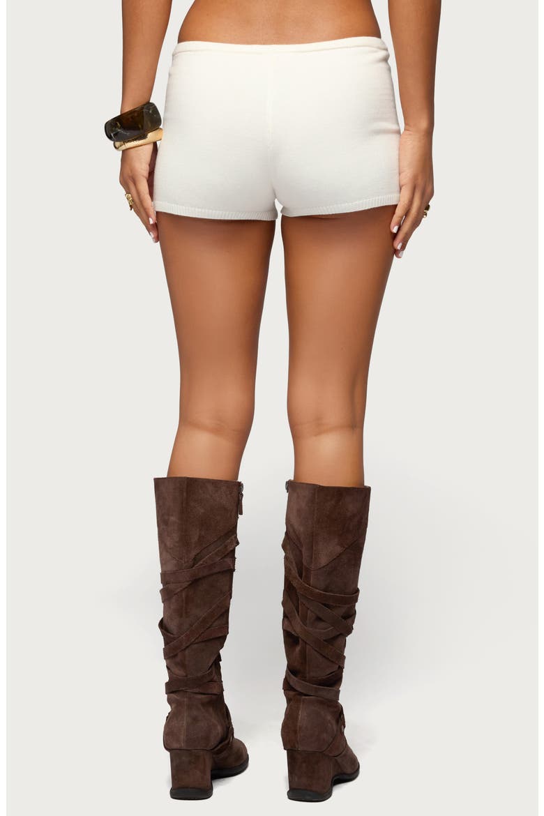 Arianna Knit Shorts, Alternate, color, CREAM