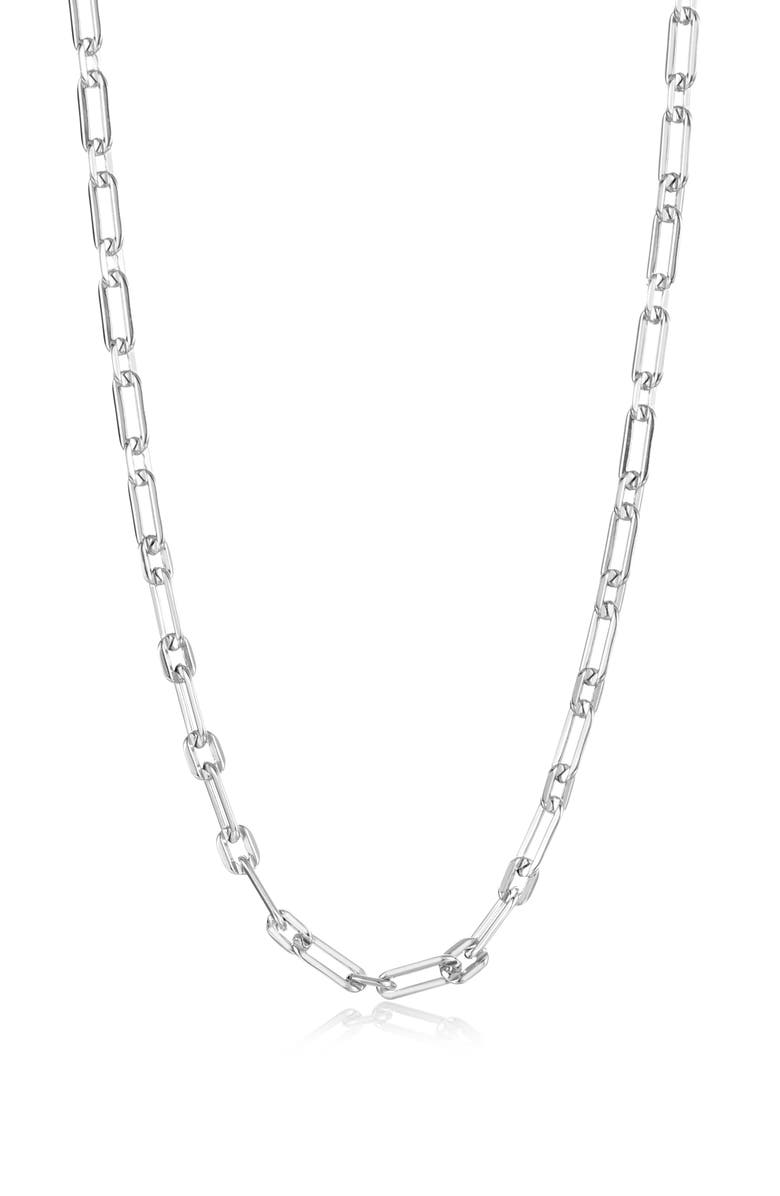 Lafonn Charlene Chain Necklace, Main, color, Silver