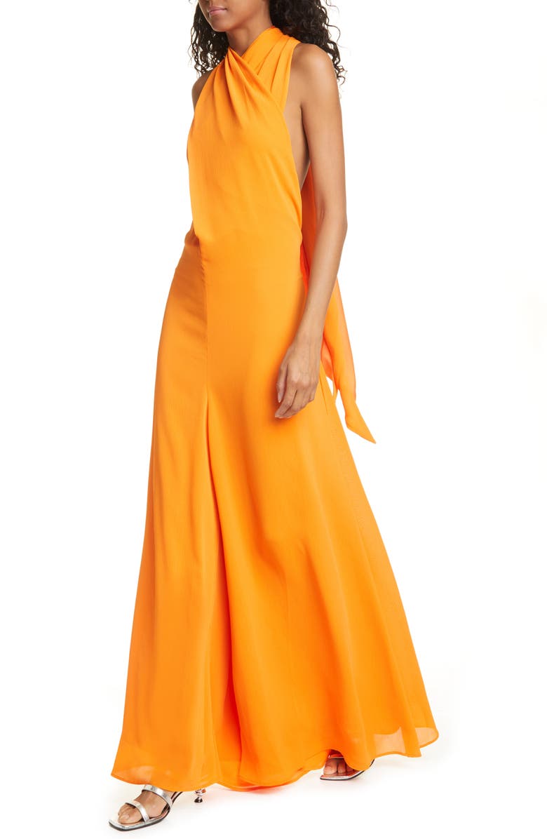 STAUD Sycamore Crinkle Chiffon Wide Leg Jumpsuit, Alternate, color,