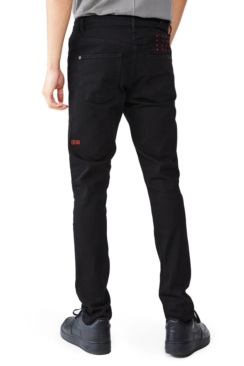Chitch Laid Slim Fit Jeans, Alternate, color, BLACK