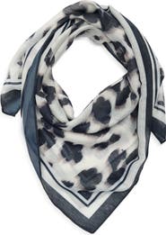 BCBGeneration Leopard Print Square Scarf