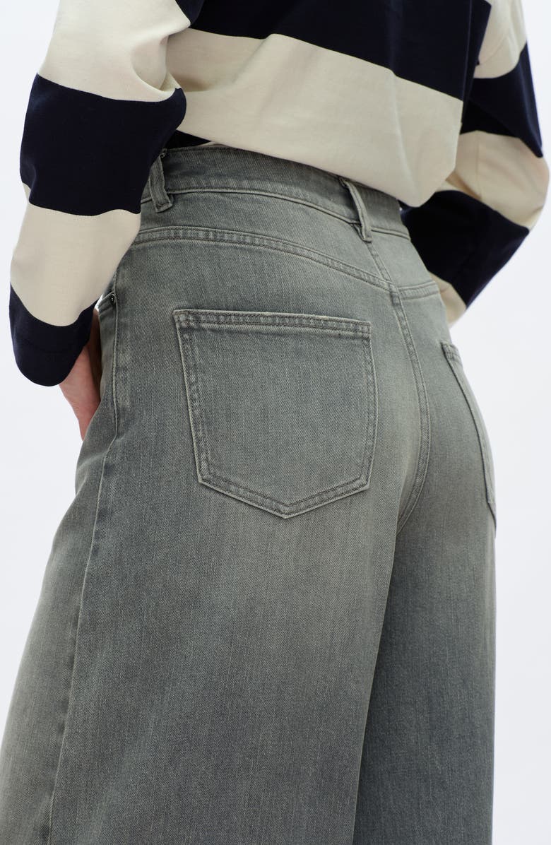 Bayeas High Waist Wide Leg Jeans, Alternate, color, Vintage Gray