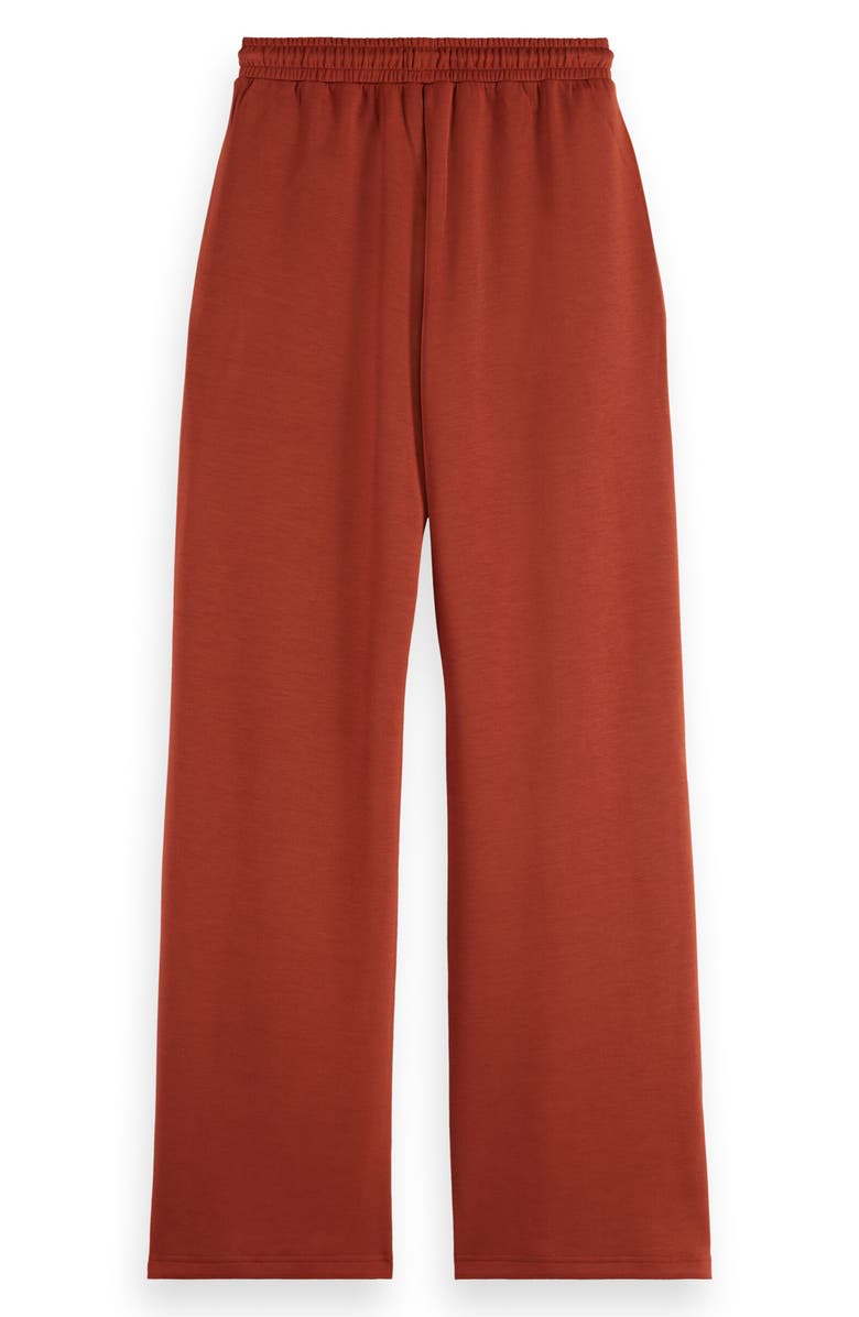 Scotch & Soda Wide Leg Sweatpants, Alternate, color, Rust