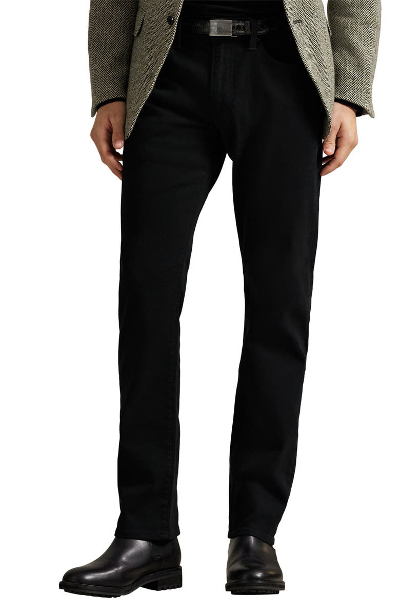 Polo Ralph Lauren Sullivan Slim Fit Cotton Stretch Twill 5-Pocket Pants, Main, color, Polo Black