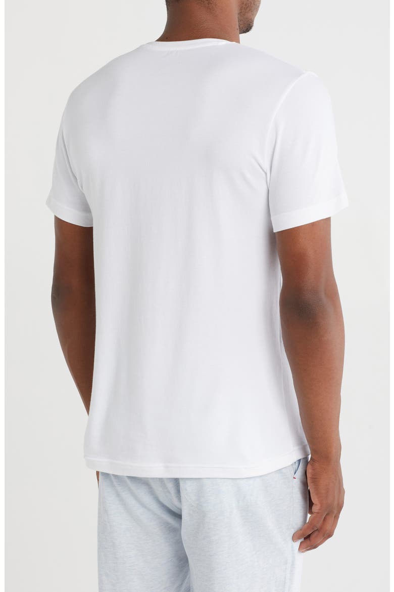 Stretch Cotton Crewneck T-Shirt, Alternate, color, WHITE