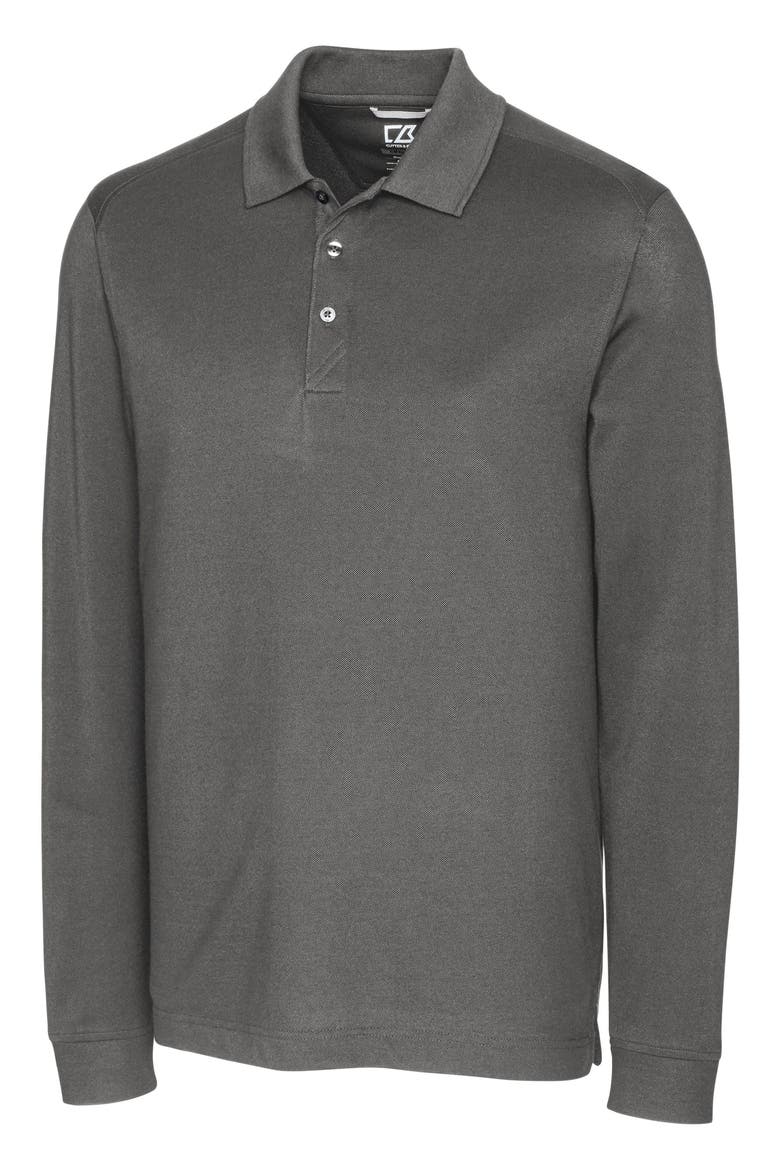 Advantage Tri-Blend Long Sleeve Polo, Main, color, ELEMENTAL GREY