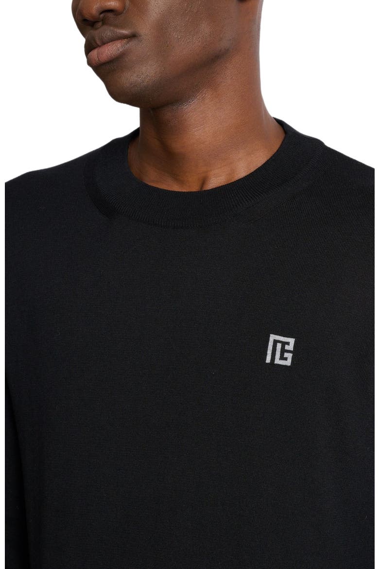 Fine silk and cotton jumper, Alternate, color, black
