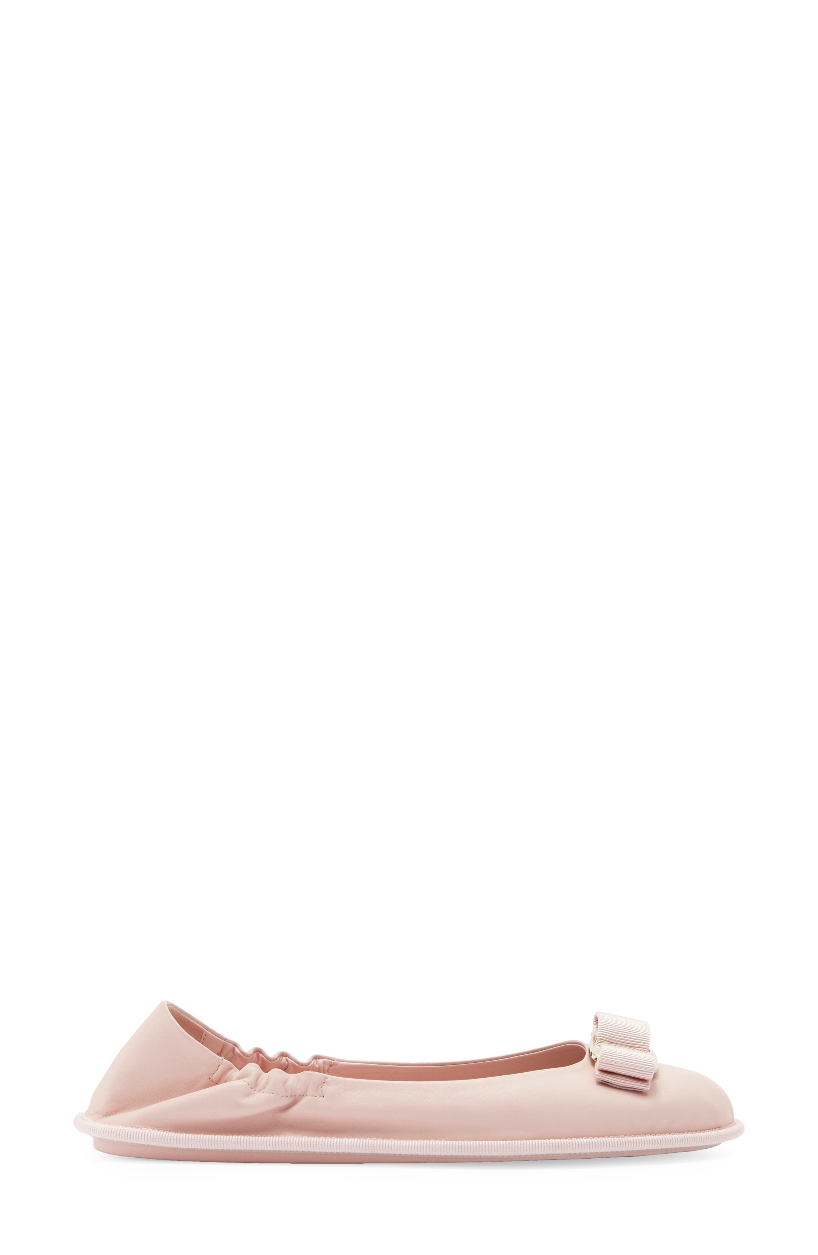 FERRAGAMO Varina Bow Ballet Flat, Alternate, color, Pink