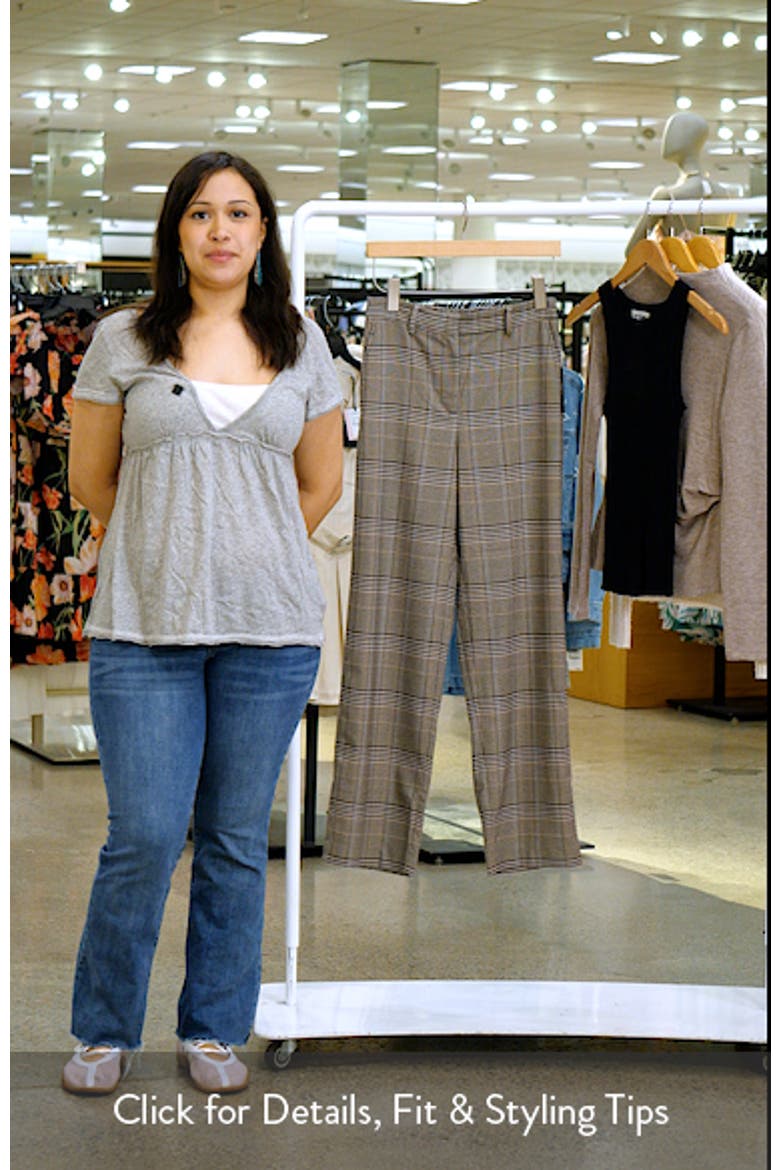 Plaid Straight Leg Pants video