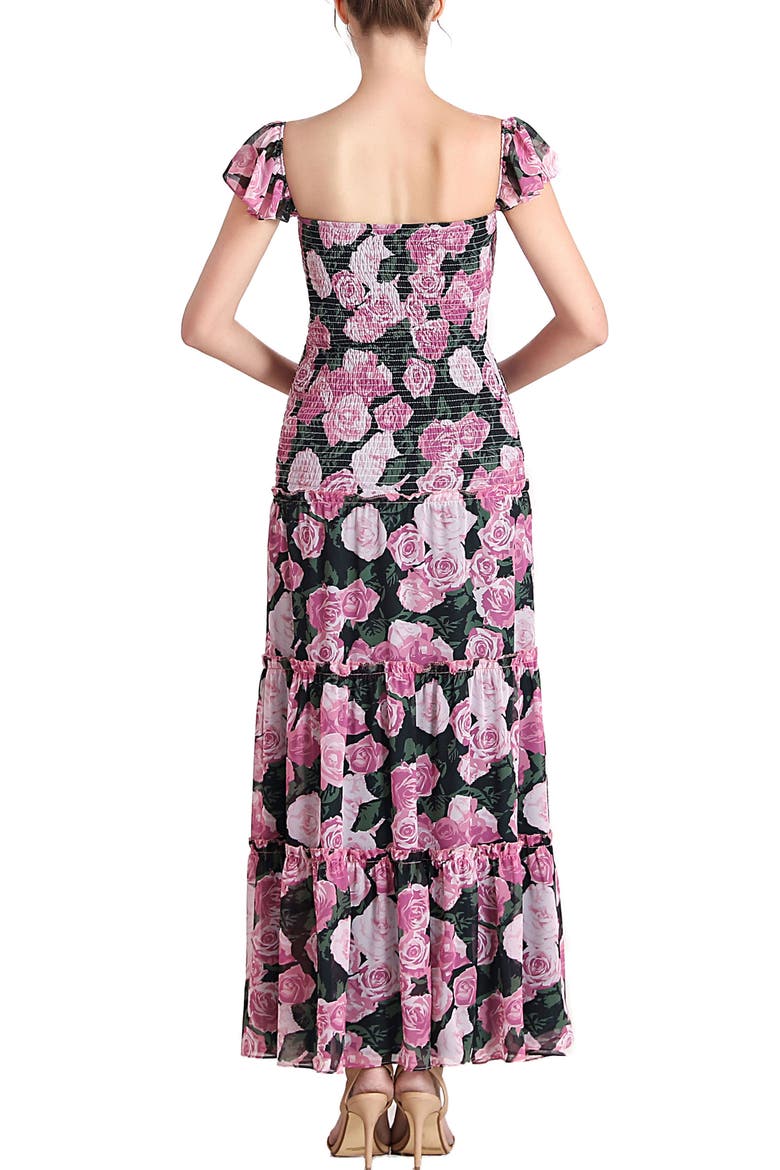 Acey Smocked Maternity Maxi Dress, Alternate, color, Multicolored