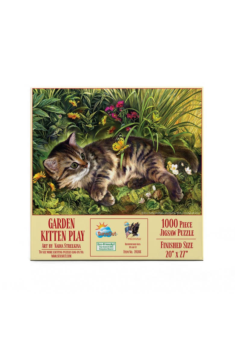 Garden Kitten Play 1000 piece Jigsaw Puzzle for Adults, Alternate, color, Multicolor