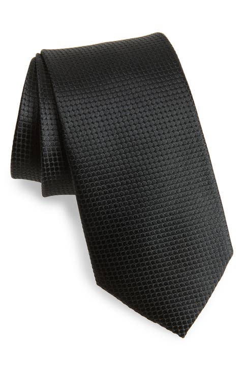 Textured Jacquard Silk Tie