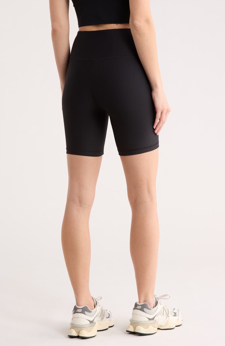 YOGALICIOUS WonderLink Nola Rib Bike Shorts, Alternate, color, Black