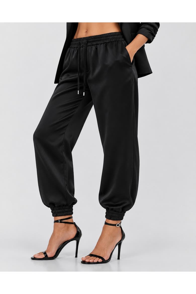 Cady Jogging Trousers Cargo Fit Women, Main, color, black