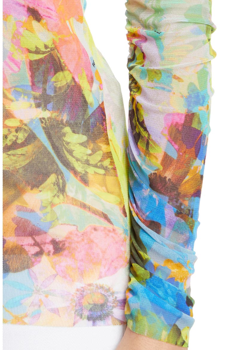 Floral Long Sleeve Top, Alternate, color, LIMPIDO