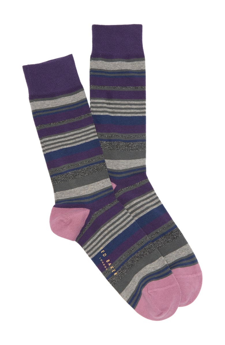 Ted Baker London Hoopl Striped Socks, Main, color, 