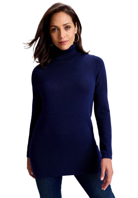 Carefree Cashmere Turtleneck (Plus)