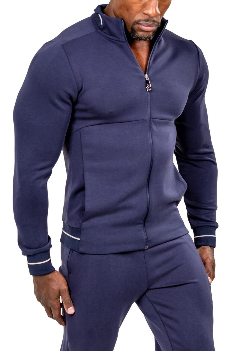 Martyr0003 Zip-Up Sweatshirt, Alternate, color, BLUE