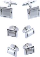 Trafalgar The Plaza Square Cuff Link & Stud Set
