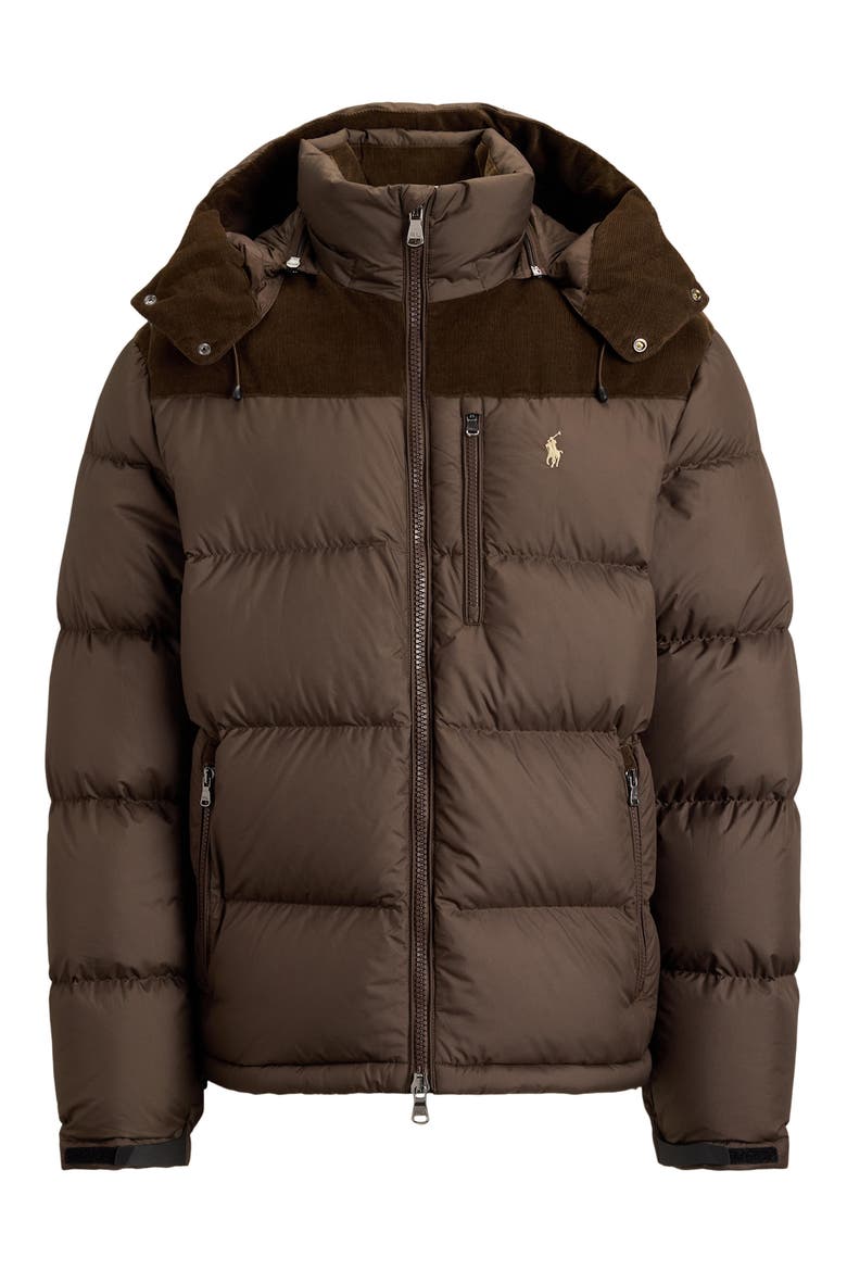 The Gorham Hybrid Down Jacket, Alternate, color, DARK BEECH