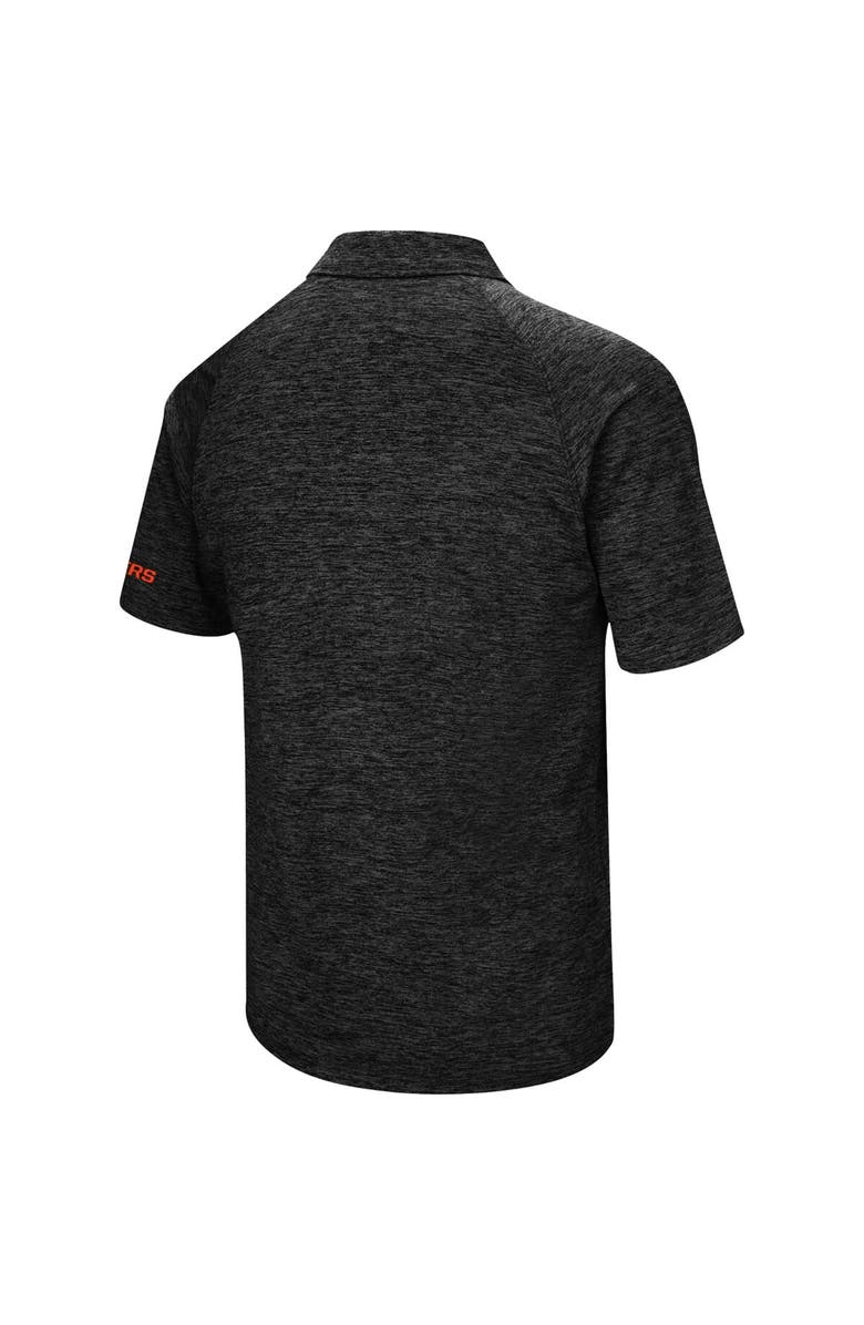 COLOSSEUM Men's Colosseum Black Clemson Tigers Down Swing Polo, Alternate, color, Heather Black