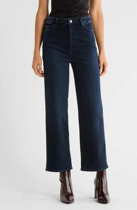 FRAME The Wide High Waist Ankle Wide Leg Jeans