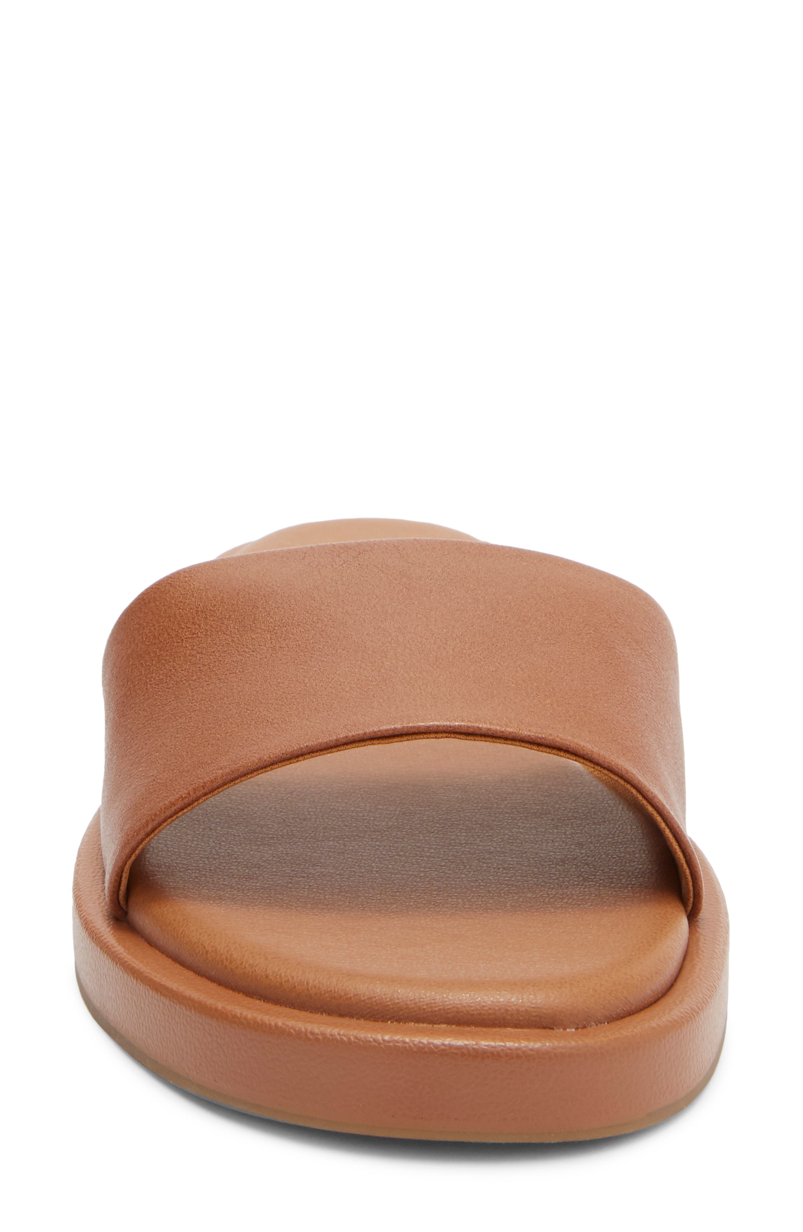 Riplee Slide Sandal, Alternate, color, COGNAC LEATHER