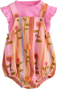 NEXT Floral Romper & Bodysuit Set