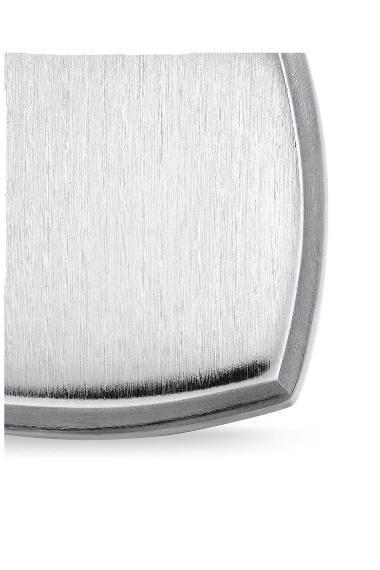 Armory® Amulet with Pavé Black Diamonds, Alternate, color, STERLING SILVER
