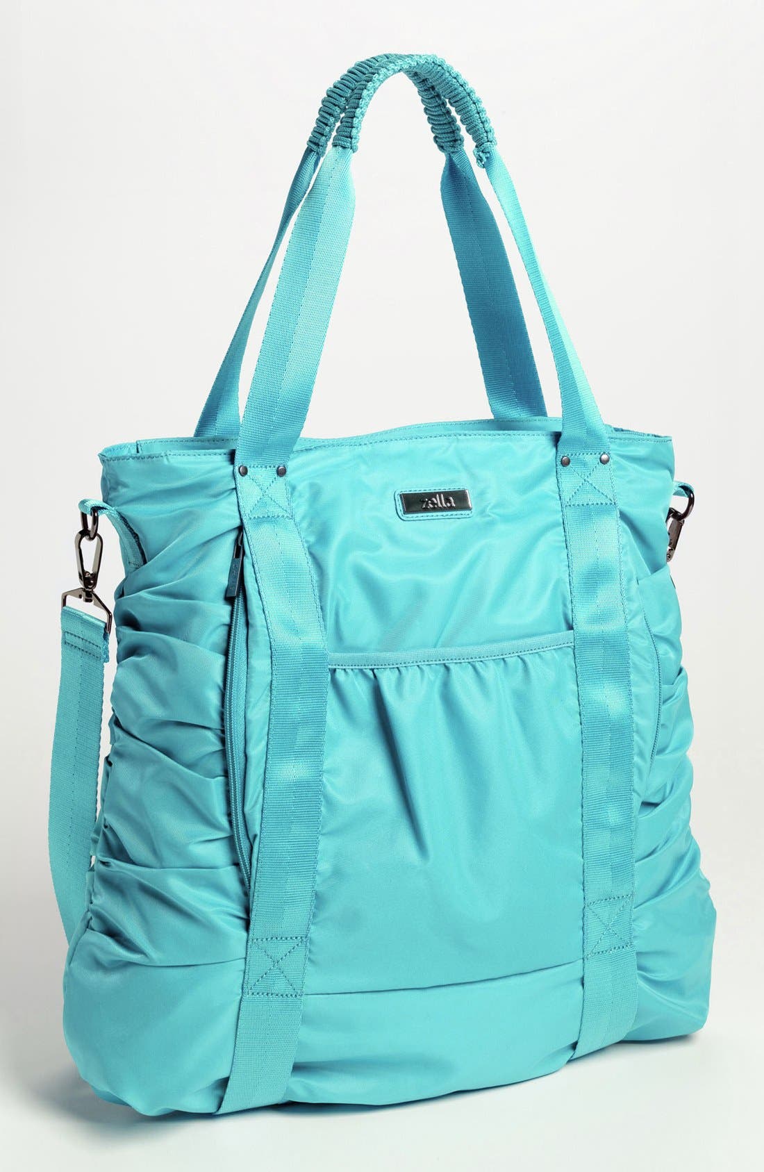 Gathered Tote, Main, color, BLUE LAGOON