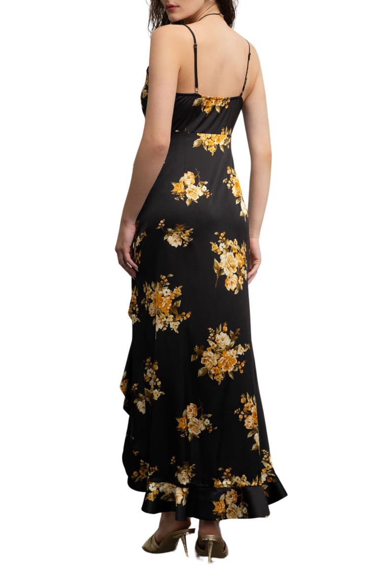 Floral Maxi Dress, Alternate, color, BLACK MULTI