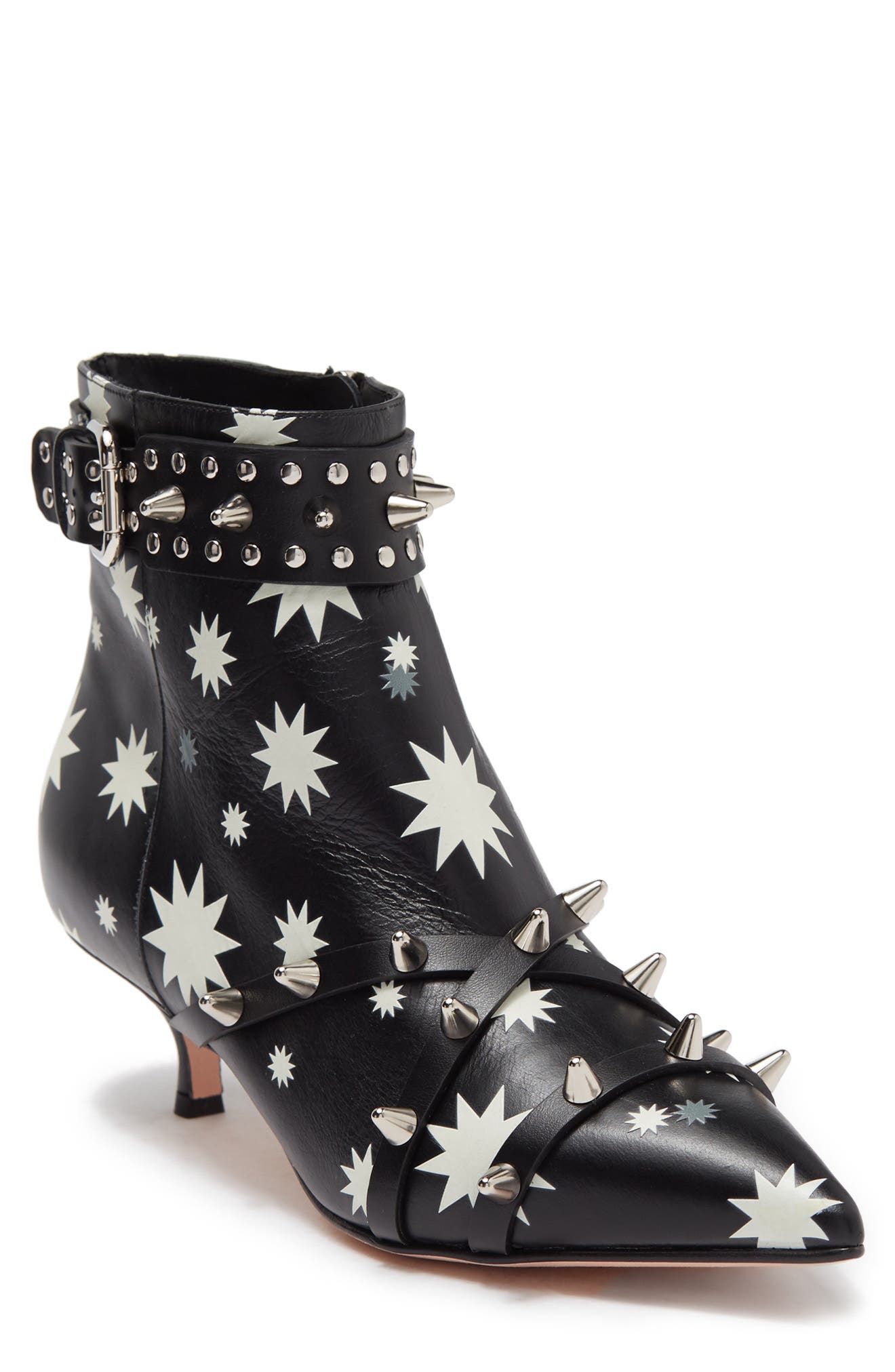 RED Valentino Studded Starburst Kitten Heel Bootie (Women) | Nordstromrack