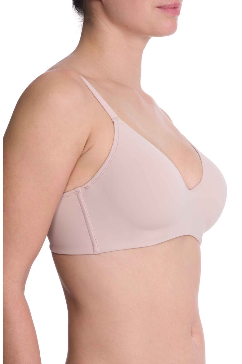 Empower Performance T-Shirt Bra, Alternate, color, LT. MOCHA