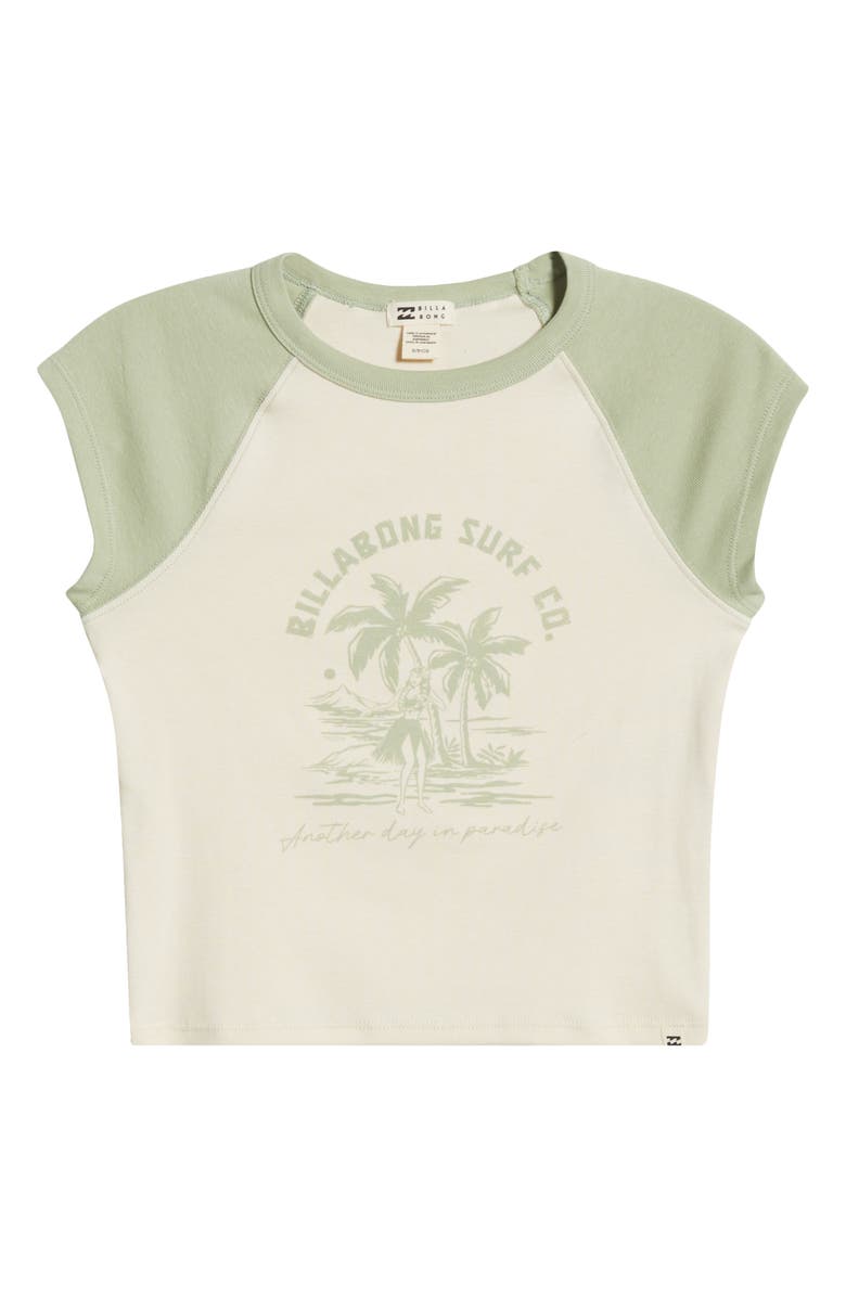 Billabong Paradise Colorblock Cotton Graphic T-Shirt, Alternate, color, Pistachio