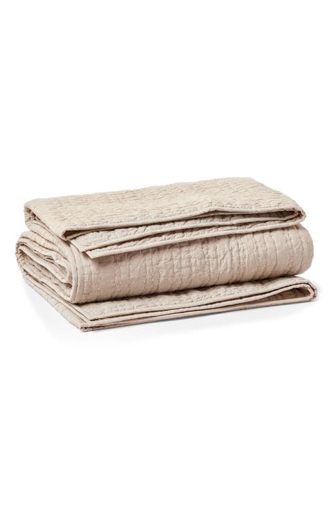 Channel Hand Stitched Organic Cotton Blanket