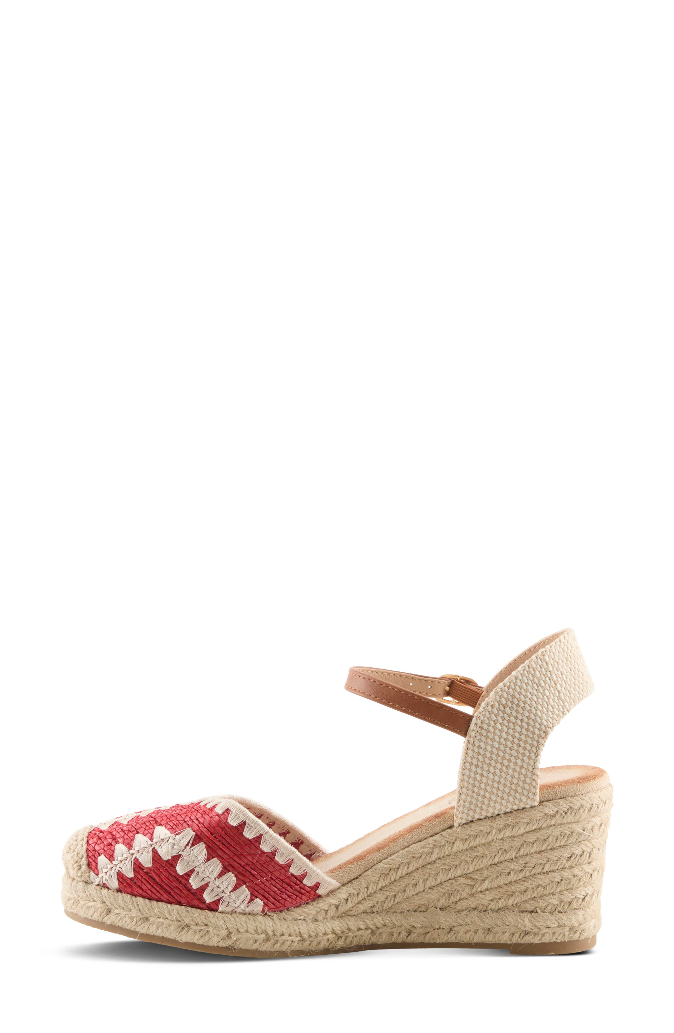 AZURA BY SPRING STEP Adrina Wedge, Alternate, color, Red Multi